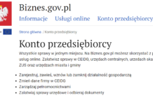Konto Przedsiębiorcy: biznes.gov.pl i CEIDG.gov.pl konto przedsiębiorcy